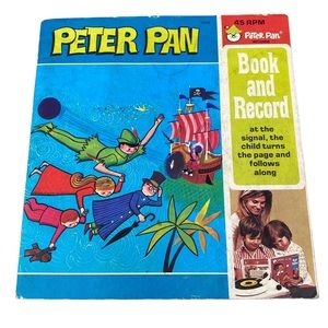 1939 Peter Pan Book and 45 RPM Record Peter Pan Records Newark NJ USA Vintage